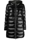 Colmar Reversible Padded Hooded Coat In Black