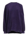 Colmar Revolution Yosuke Aizawa Woman Sweatshirt Dark Purple Size M Acrylic, Polyester In Blue