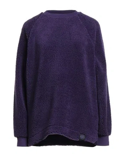 Colmar Revolution Yosuke Aizawa Woman Sweatshirt Dark Purple Size M Acrylic, Polyester In Blue