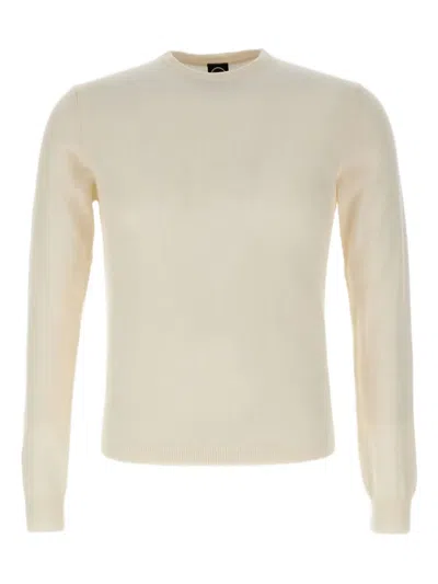 Colmar Ribbed Crew-neck Sweater In White