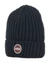 Colmar Ribbed Logo-patch Beanie Hat In Blue