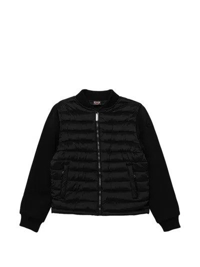 Colmar Kids' Ribbed Quilted Jacket In Black