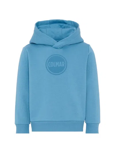 Colmar Kids' Round Neck Hoodie In Blue