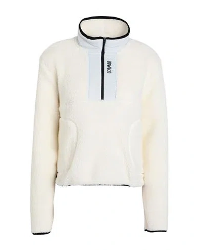 Colmar Sherpa Woman Sweatshirt Ivory Size M Acrylic, Polyester In White