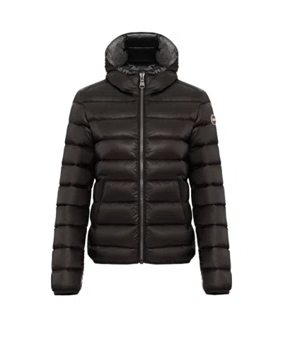Colmar Short Down Jacket With Attached Hood In Black