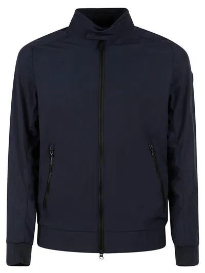 Colmar Softshell Lightweight Zipped Biker Jacket In Blue