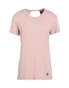 Colmar Sophisticated Woman T-shirt Antique Rose Size L Cotton, Modal, Elastane In Pink