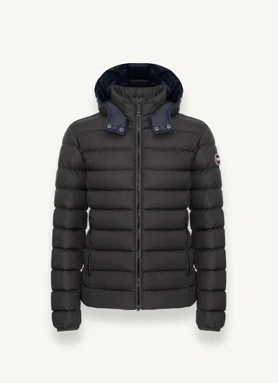 Colmar Sporty Down Jacket With Detachable Hood In Gray