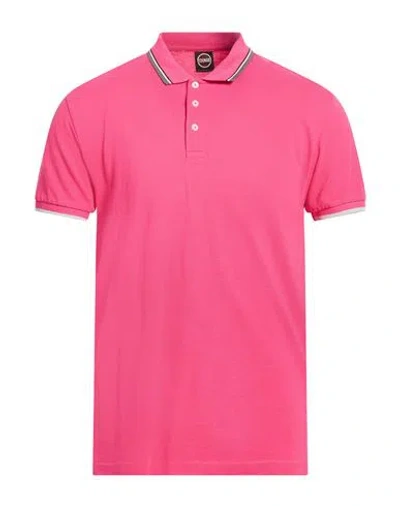 Colmar Start Man Polo Shirt Fuchsia Size S Cotton In Pink