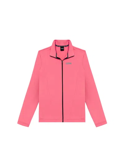 Colmar Stretch Fleece Full-zip Sweatshirt In Pink