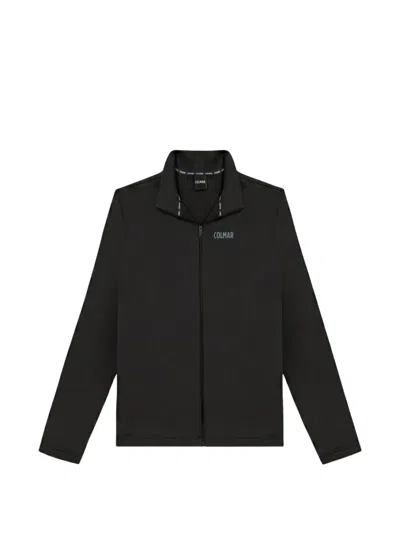 Colmar Stretch-fleece Zip-fastening Ski Top In Black