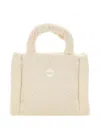 Colmar Teddy-effect Square Tote Bag In White