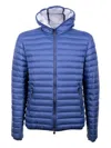 Colmar Transitional Quilted Hooded Puffer Jacket In Blue