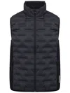 Colmar Geometric-patterned Zip-fastening Gilet In Black