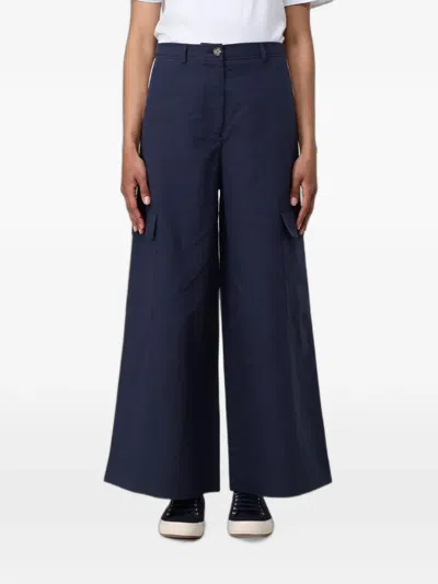 Colmar Wide-leg Cargo Pants In Blue