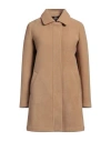 Colmar Woman Coat Camel Size 4 Polyester, Acrylic, Virgin Wool, Elastane In Beige