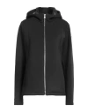 Colmar Woman Jacket Black Size 12 Polyester, Acrylic, Virgin Wool, Elastane In Black