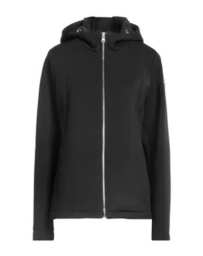 Colmar Woman Jacket Black Size 12 Polyester, Acrylic, Virgin Wool, Elastane