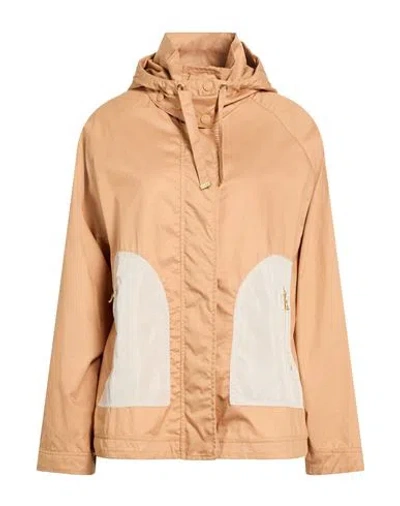 Colmar Woman Jacket Camel Size 4 Cotton In Brown