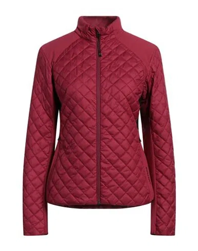 Colmar Woman Jacket Garnet Size 8 Polyester, Polyamide, Elastane In Red