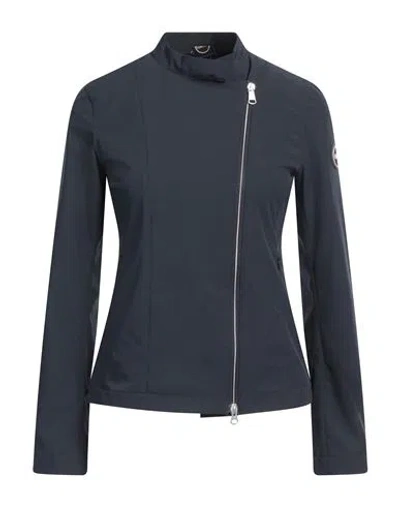 Colmar Woman Jacket Midnight Blue Size 12 Polyester, Elastane