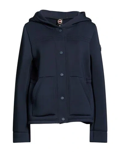 Colmar Woman Jacket Midnight Blue Size 12 Polyester, Elastane