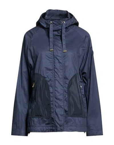 Colmar Woman Jacket Navy Size 10 Cotton In Blue