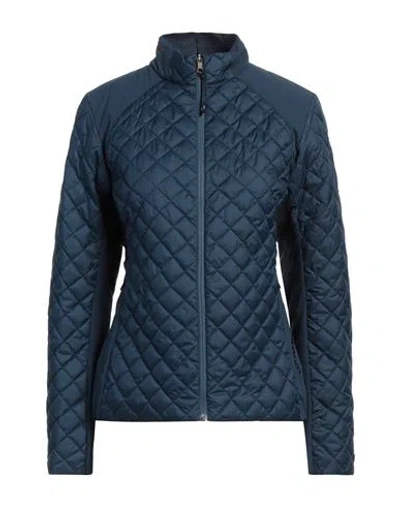 Colmar Woman Jacket Navy Size 10 Polyester, Polyamide, Elastane