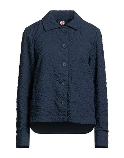 Colmar Woman Jacket Navy Size 12 Polyester In Blue
