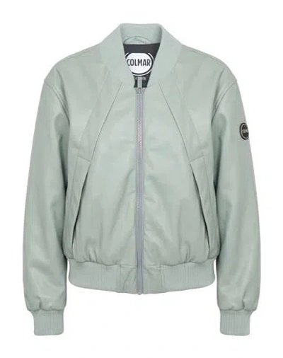 Colmar Woman Jacket Sage Green Size 8 Polyamide