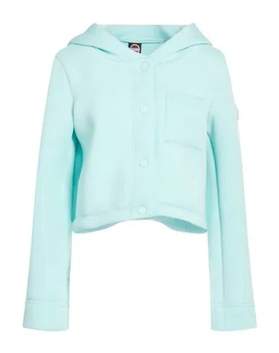 Colmar Woman Jacket Sky Blue Size 4 Polyester, Elastane
