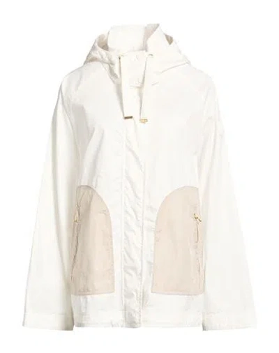 Colmar Woman Jacket White Size 10 Cotton In Multi