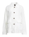 Colmar Woman Jacket White Size 12 Polyester, Cotton, Polyamide In White