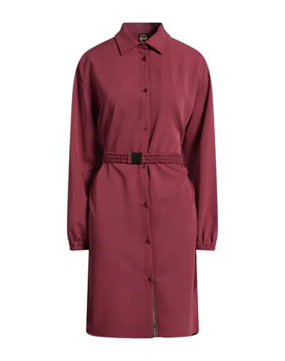 Colmar Woman Midi Dress Brick Size S Polyester, Viscose, Elastane In Red