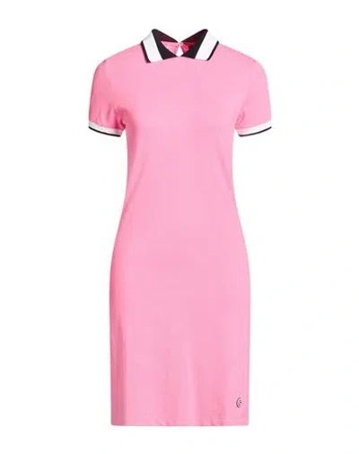 Colmar Woman Mini Dress Pink Size Xs Cotton, Elastane