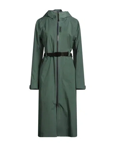 Colmar Woman Overcoat & Trench Coat Green Size 10 Polyester, Elastane