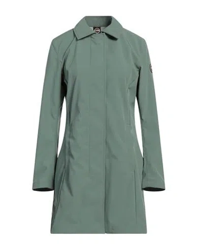 Colmar Woman Overcoat & Trench Coat Sage Green Size 14 Polyester, Elastane