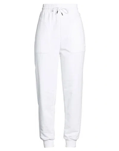 Colmar Woman Pants White Size L Cotton, Polyester