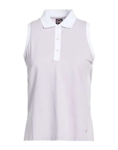 Colmar Woman Polo Shirt Lilac Size L Cotton, Elastane In Purple