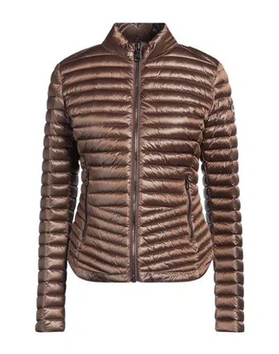 Colmar Woman Puffer Brown Size 4 Polyamide