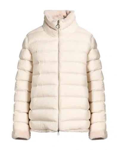 Colmar Woman Puffer Cream Size 12 Polyester In Neutral