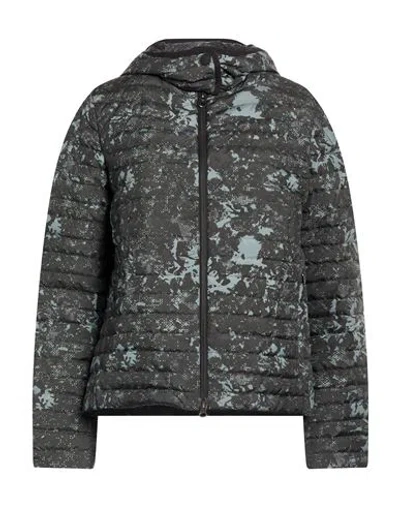Colmar Woman Puffer Dark Green Size L Polyester In Black
