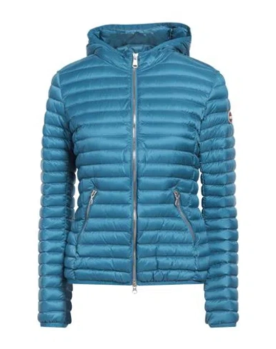 Colmar Woman Puffer Deep Teal Size 10 Polyamide In Blue
