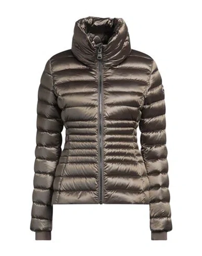 Colmar Woman Puffer Khaki Size 6 Polyamide In Beige
