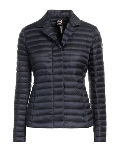 Colmar Woman Puffer Midnight Blue Size 8 Polyamide In Black