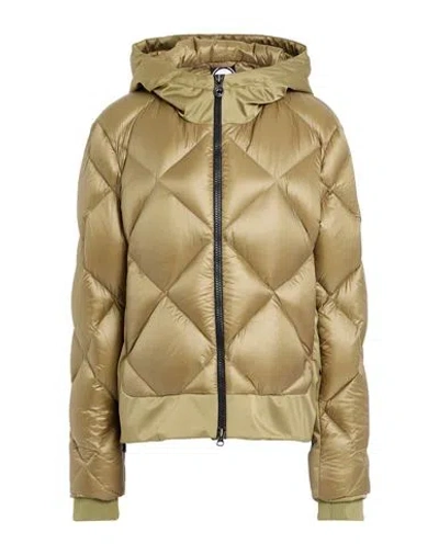 Colmar Woman Puffer Military Green Size M Polyamide In Gold