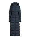 Colmar Woman Puffer Black Size 12 Polyester In Blue