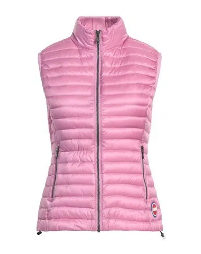 Colmar Woman Puffer Pink Size 6 Polyamide