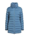 Colmar Woman Puffer Slate Blue Size 4 Polyamide, Elastane