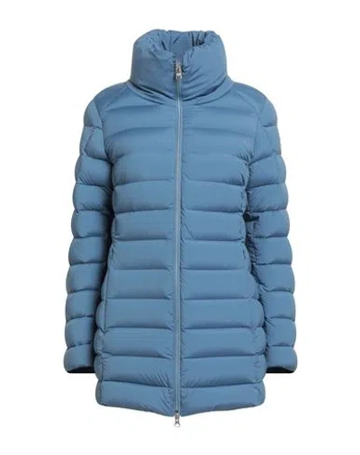 Colmar Woman Puffer Slate Blue Size 4 Polyamide, Elastane